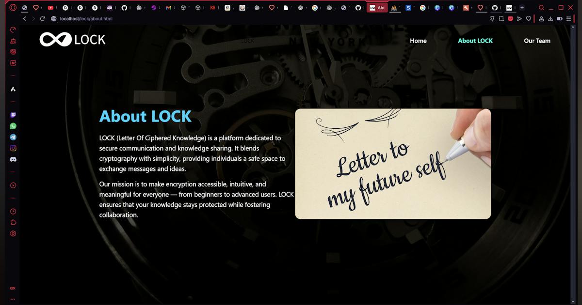 Locks Released Text LOCK-Letter Of Ciphered Knowledge